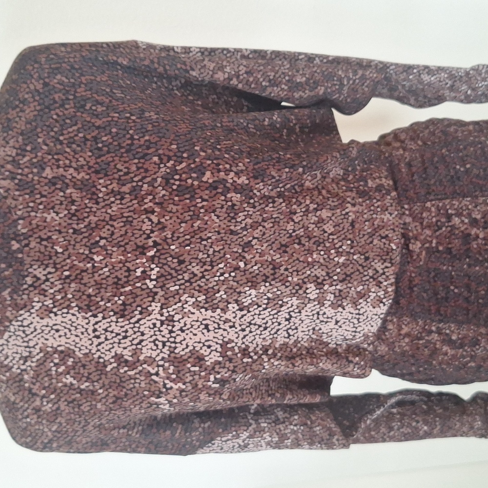 H&M Pretty Long  Brown & Tan Dress Size S - Picture 4 of 16